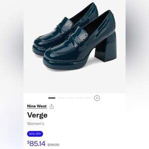Nine West Verge size 7.5 like new teal